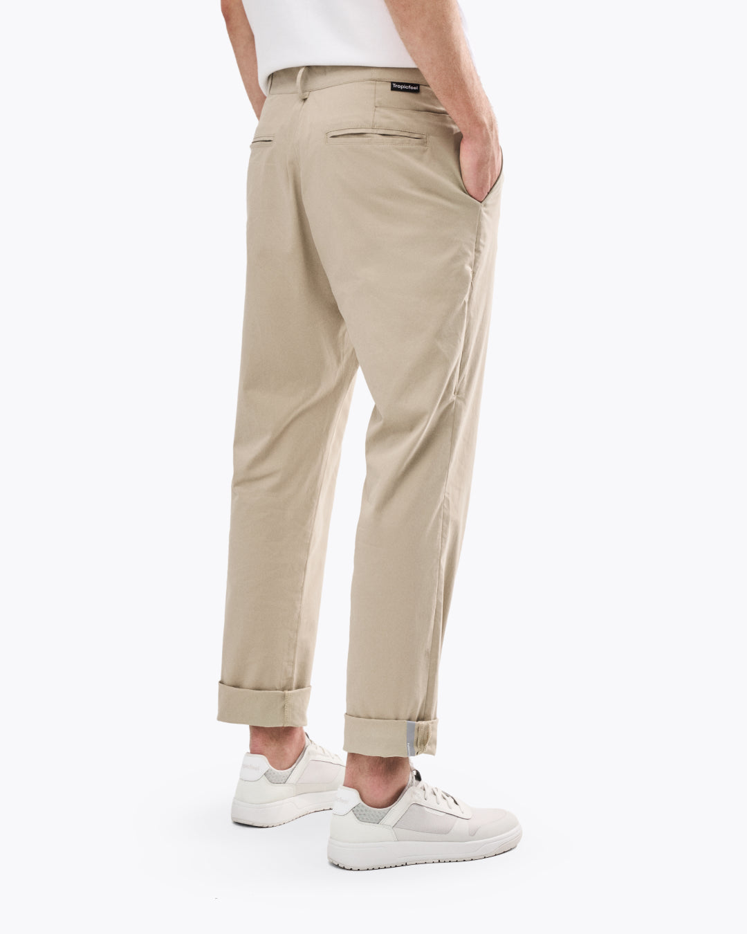 Men Almond White Chino Pant | Tropicfeel