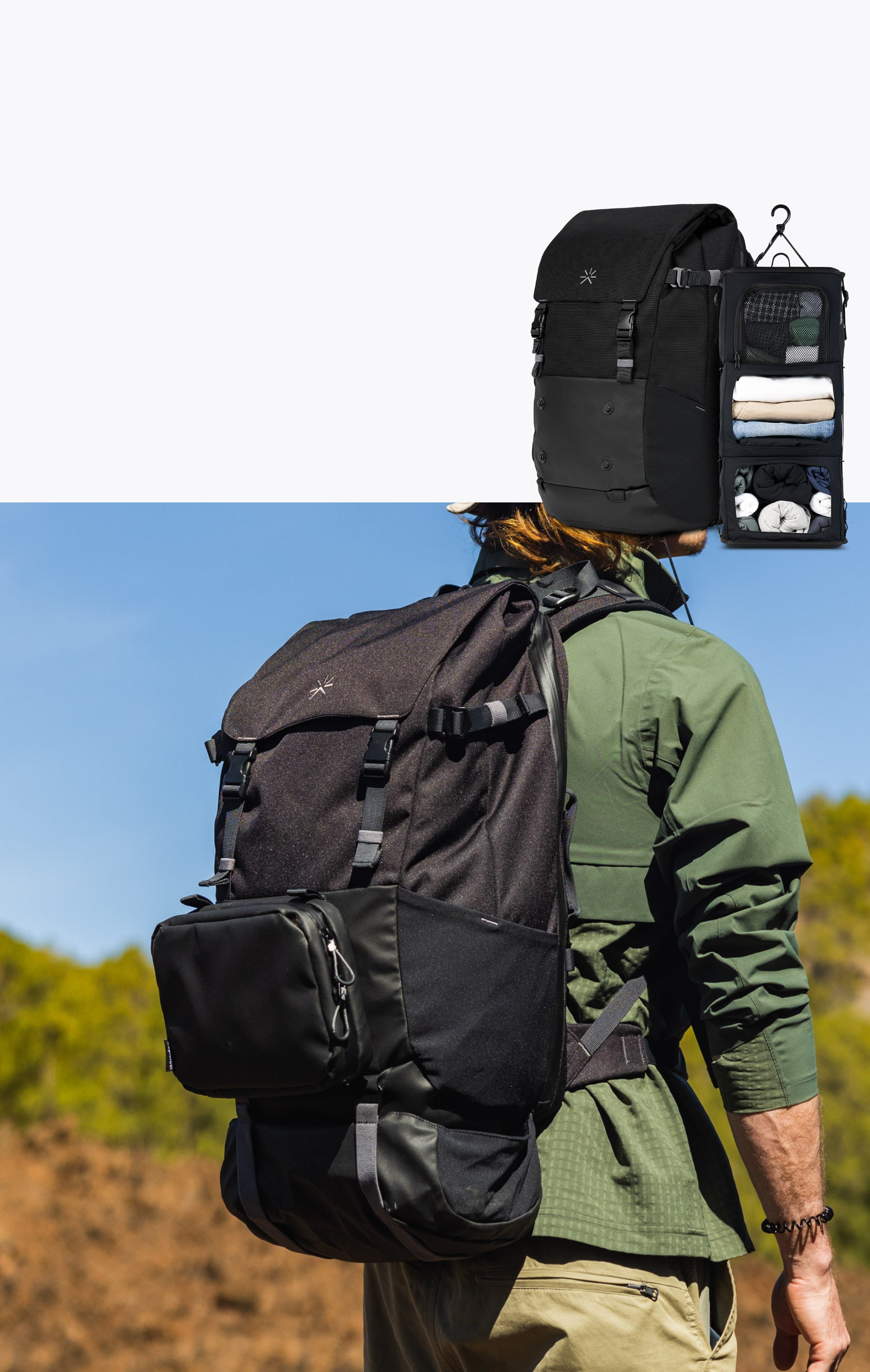 Tropicfeel shell リュック バックパック ３点セット Tropicfeel Shell Travel Backpack With Camera Cube, Tech and